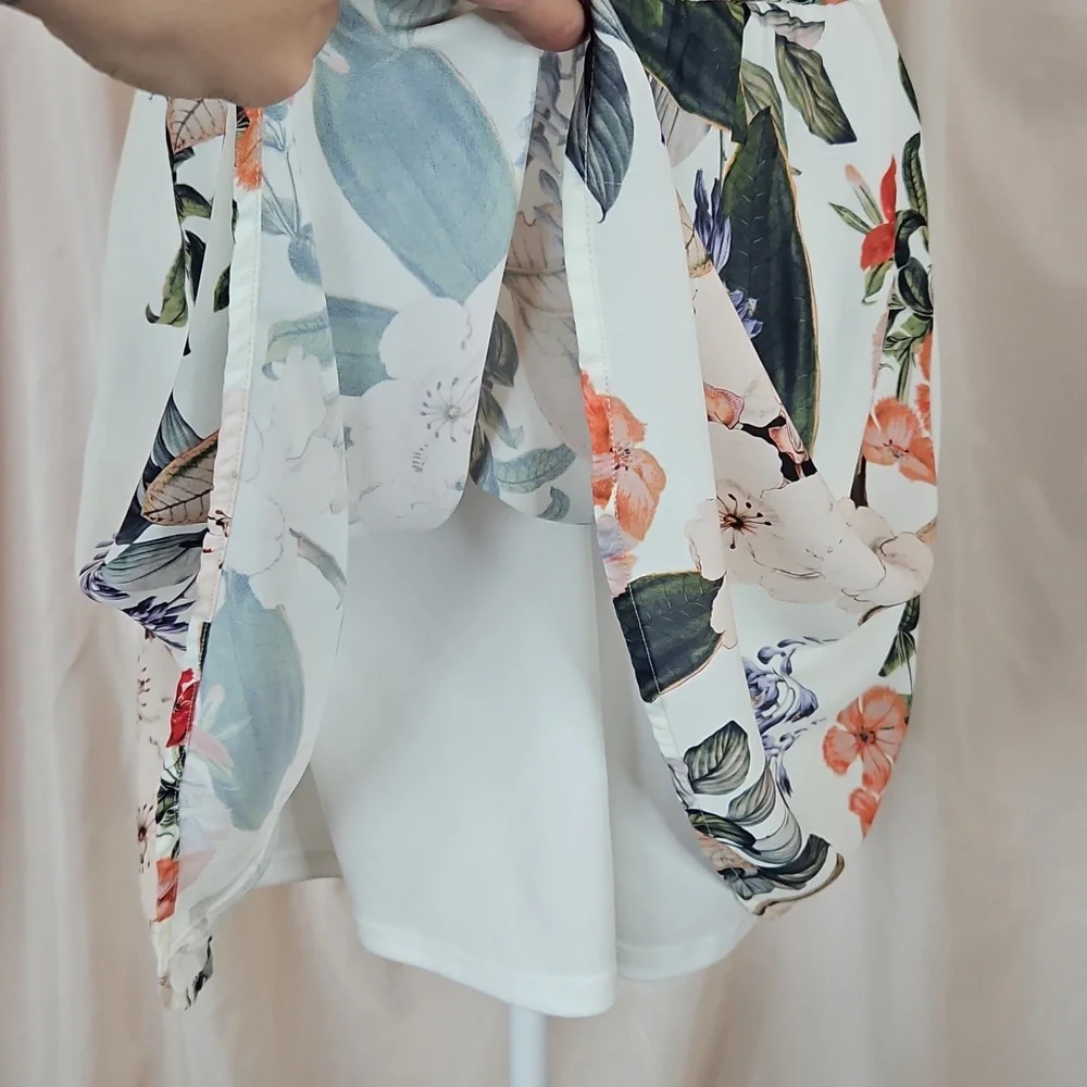 Show Me Your Mumu Floral A-Line Skirt Womens Medium Tropical Summer Retro Skater